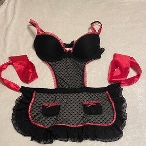 Vintage Victorias Secret Sexy Little Things French Maid Costume/Outfit/Lingerie